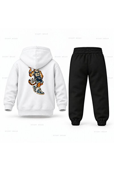 SVART WEAR طقم بدلة رياضية للأطفال مطبوع عليه Six Seven 67 Kaplan Sportsman