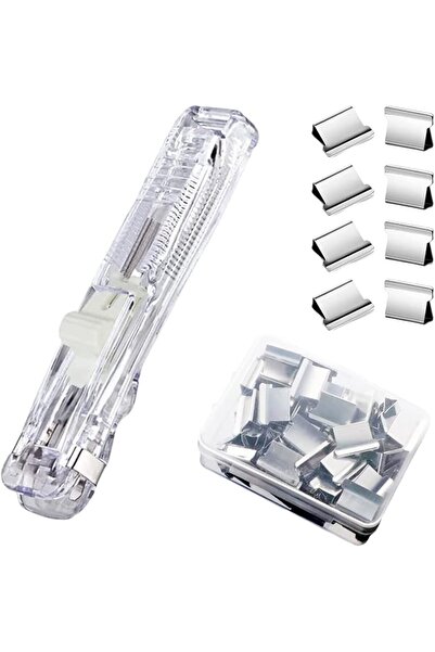 Yelajoy Clear Push Stapler, Paper Clamp Dispenser with Document Binding, Port...