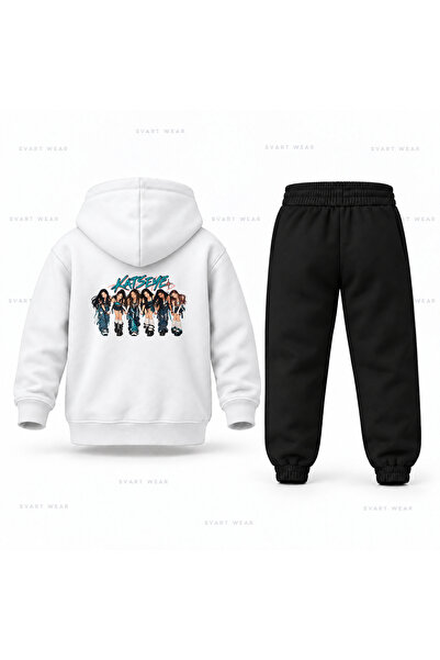 SVART WEAR Katseye Final Selami Printed Children's Hooded Tracksuit Set