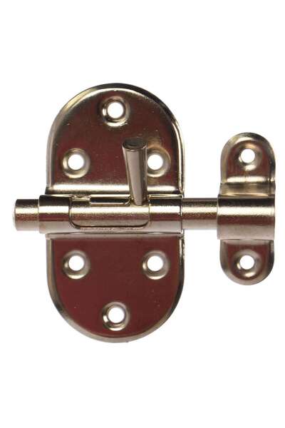 OEM Zavor aplicat cu bolt rotund si mecanism blocare, argintiu, 35 x 65 mm
