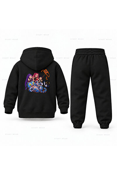 SVART WEAR طقم بدلة رياضية للأطفال مطبوع عليها KPop Demon Hunters Derpy Ucurtma
