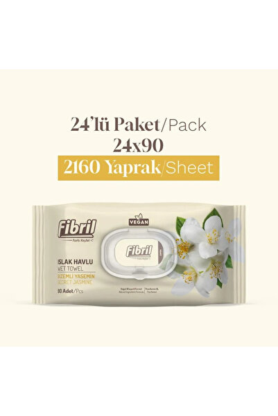 Gizli Yasemin Kokulu Islak Havlu 24 Adet 2160 Yaprak