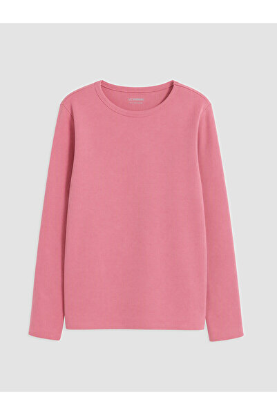 LC Waikiki Two Mt Shop Quality Lcw Kids Pink Long Sleeve Girls' T-Shirt