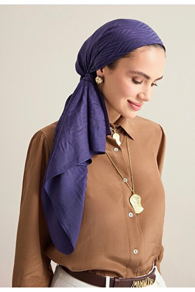 Imannoor İMAN KARE NAİA EŞARP LACİVERT 95x95