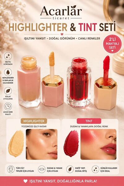 Acarlar Ticaret Highlighter & Tint 2Li Set
