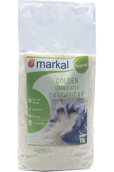 Markal سكر قصب ذهبي عضوي محبب، 1 كجم