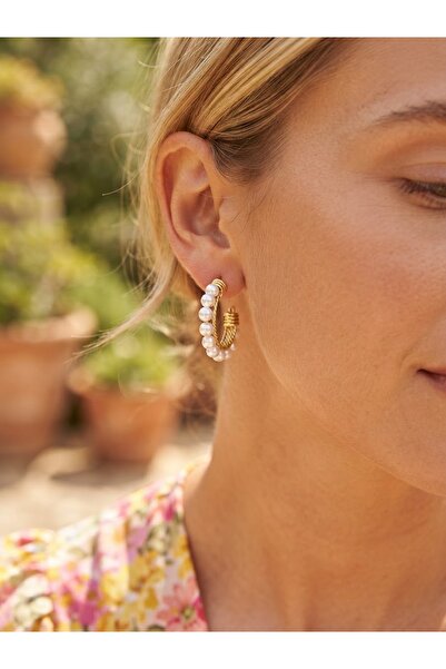 İNN JEWELLERY 316 L Çelik Küpe Bileklik Mini İncili Figürlü Renk Atmaz