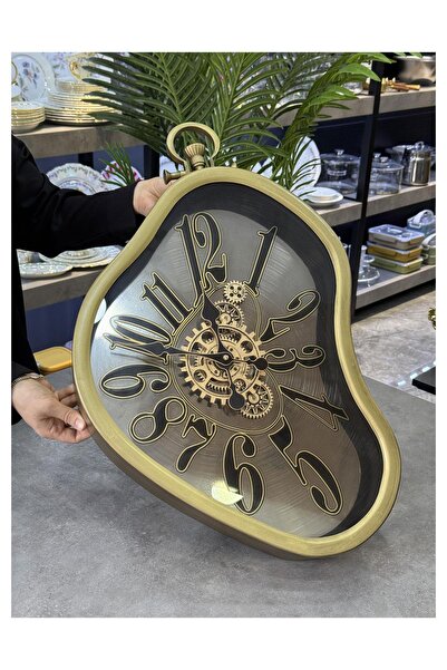 Doğudeko Dekoratif Metal Retro Büyük Duvar Saati