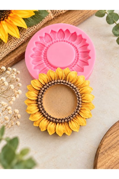Sbq Collection Ayçiçeği Tealight Mumluk / Çerçeve Silikon Kalıbı