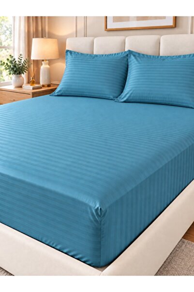 Mulberry Puresatin Hotel Series 100% Cotton Satin Fitted Sheet Set