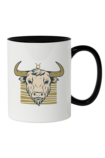 INOVATIX Personalized white mug,Se MN Zodiac Taurus,Long Horned Animal Se MN ...