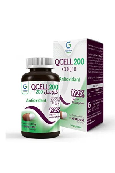 California Greens Qcell Co Q10- 200mg 30 Capsules