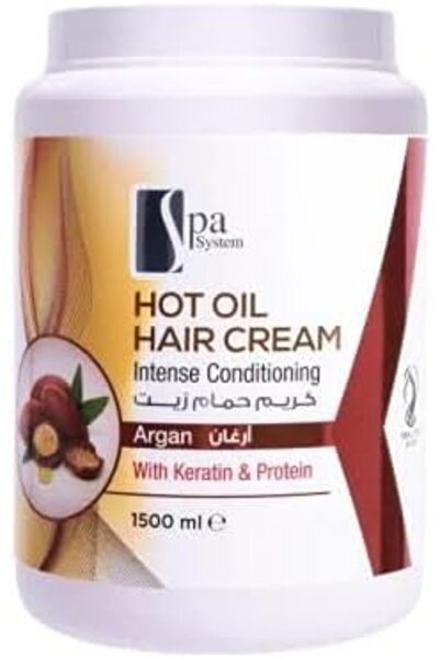 Spa System Argan Oil Intensive Bath Cream with Keratin and Protein 1500ml