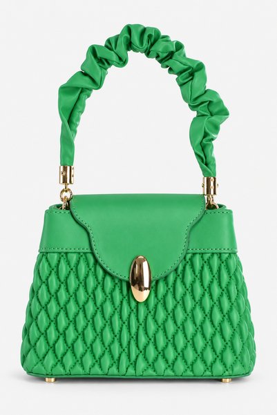 birizmoda Nia Women's Faux Leather Quilted Patterned Drawstring Strap Handbag...