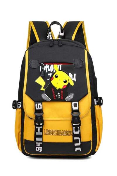 Generic Large Backpack for Kids ,Pokemon Pikachu Backpack Set School Backpack...
