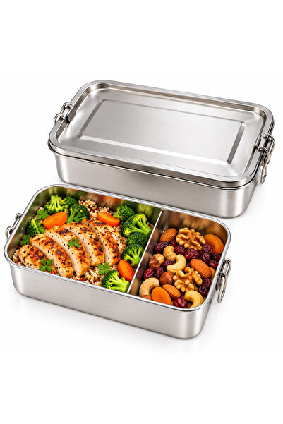 Tinklu Caserolă din Inox 304 Tinklu, 2400 ml, cu Capac și Cleme, Garnitură di...