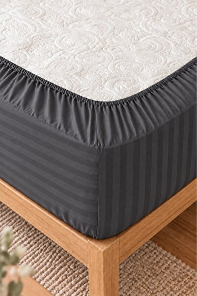 Mulberry PureSatin Otel Serisi %100 Pamuk Saten Lastikli Çarşaf Takımı