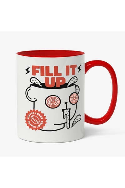 INOVATIX Cana alba personalizata, Fill It Up,Cana alba personalizata,Chip Ce ...