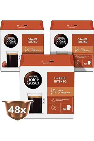 NESCAFÉ DOLCE GUSTO كبسولات نسكافيه جراند إنتنسو، 16 كبسولة، 132.80 جرام (عب...