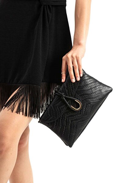 Jacquline 26Kclzd292-1C Women's Shoulder Bag Black