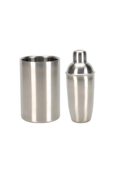 Excellent Houseware Σετ Σέικερ Κοκτέιλ 2 Τεμαχίων, Ανοξείδωτο Ατσάλι 500ml, A...