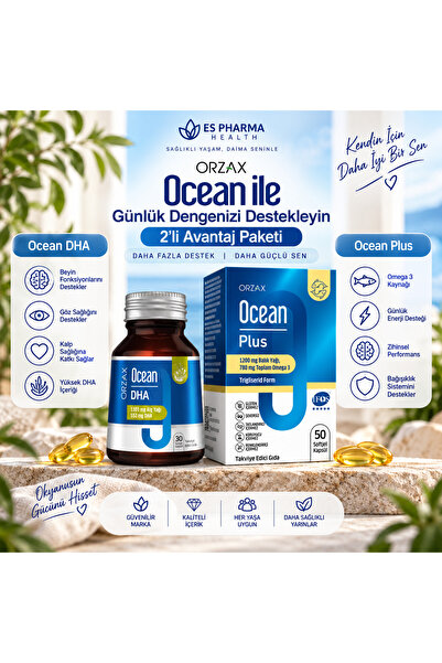 Ocean DHA + Plus Omega 3 2'li Paket