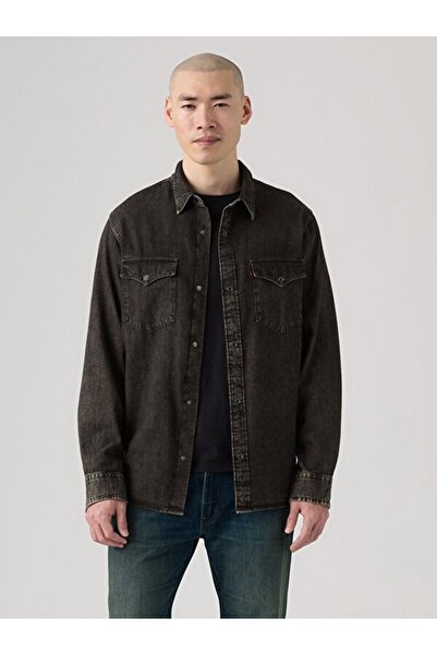 Levi's Relaxed Fit Western Erkek Siyah Gömlek