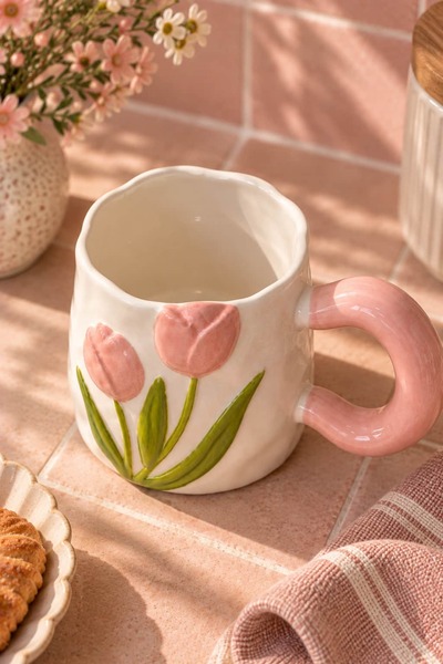 BUCOLIC Bloom Lale Seramik Kupa 480 ml