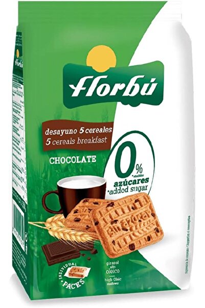 Florbu بسكويت بالشوكولاتة خالٍ من السكر المضاف، 400 جرام