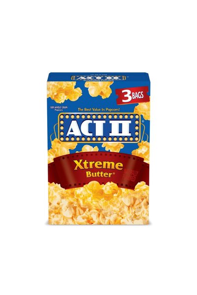 ACT II Xtreme Butter Microwave Popcorn 234g