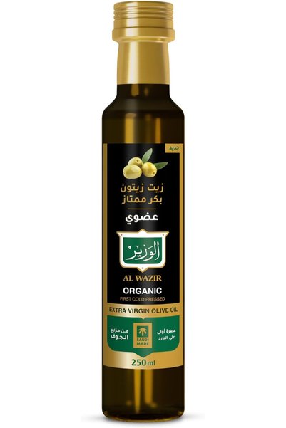 Alwazir cleaner زيت الزيتون البكر الممتاز العضوي من الوزير، 250 مل، منتج في ا...