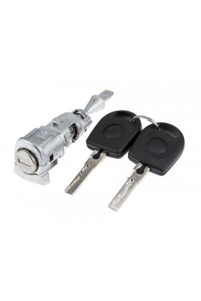 NTY Cilindru încuietoare ușă stânga + 2 chei Volkswagen Golf V 2003-, Jetta 2...