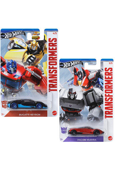 HOT WHEELS Silver Series - Transformers - Bugatti Veyron - Pagani Huayra (1/64)