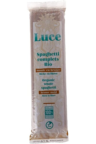 LUCE سباغيتي عضوي من القمح الكامل، قالب برونزي، 500 جرام