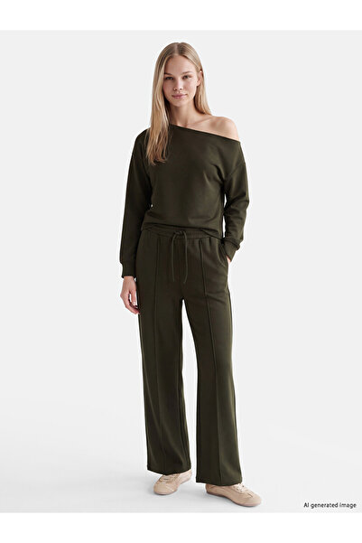 LC Waikiki Vizyon New Season Khaki Soft Touch Women's Sweatpants
