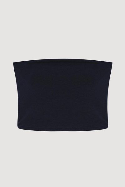 casa di sole Strapless crop top
