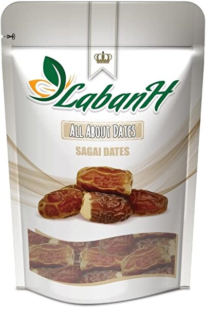 Labanh Sagai Dates Zip Doypack 500 g - Pack of 1, Multicolor