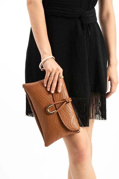 Jacquline 26Kclzd292-1C Women's Shoulder Bag Brown