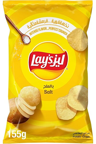 Lay's رقائق البطاطس المملحة، 155 جرام (عبوة واحدة)، قد تختلف التغليفات