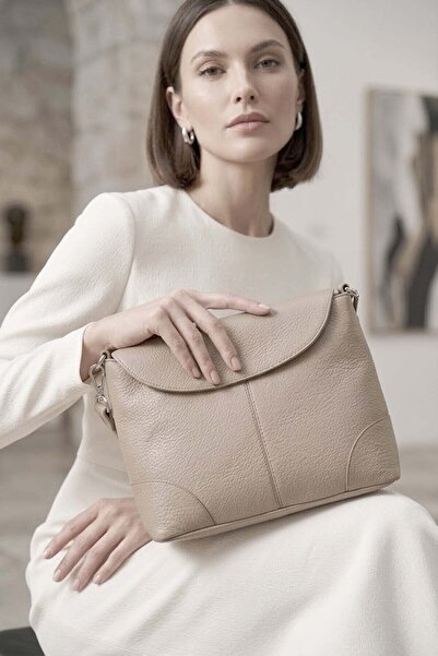 Jacquline 26Kclim393-5C Women's Shoulder Bag Beige