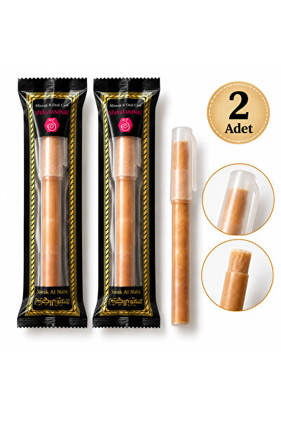 AROMENZA SEWAK AL NAFISA Misvak (2 Misvak+2 Kapak) – Pakistanlı Premium Doğal...