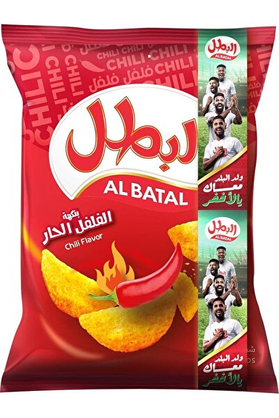 Al Batal رقائق البطاطس بنكهة الفلفل الحار، 110 جرام