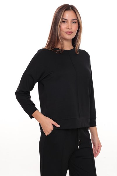etselements Women's Crew Neck Sweatshirt Pants 2-Piece Tracksuit Set