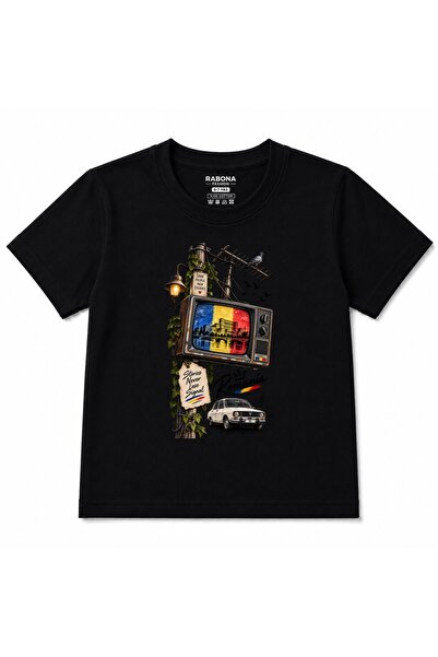 Rabona Fashion Romania Retro Stories Vintage Tv & Classic Car Graphic Kids T-...