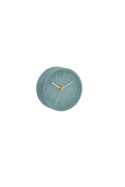 Aria Trade Στρογγυλό Ξυπνητήρι, αθόρυβο, σε 4 χρώματα, 13x13 εκ. Πετρόλ