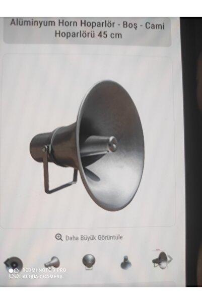 Genel Markalar Boş horn 45 cm aliminyum