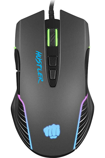 Natec Ποντίκι Gaming RGB 6400 DPI Μαύρο Fury Hustler NFU-1698