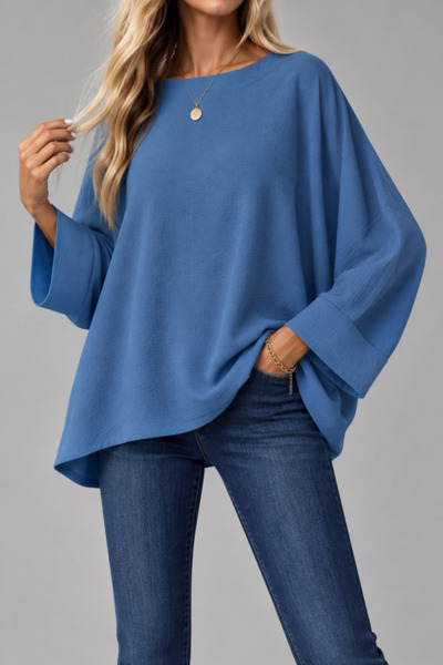 JANES Oversize Yarasa Kol Bluz