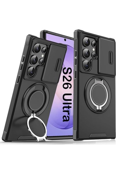 GENERAL Lumobrilla for Samsung Galaxy S26 Ultra Case with Stand Phone Cover,B...