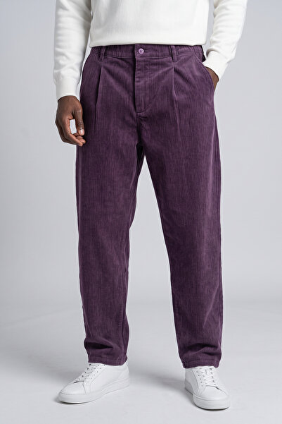 KHAYN ERKEK BOL KESİM PİLELİ SÜET DOKULU KADİFE PANTALON K2059KP
